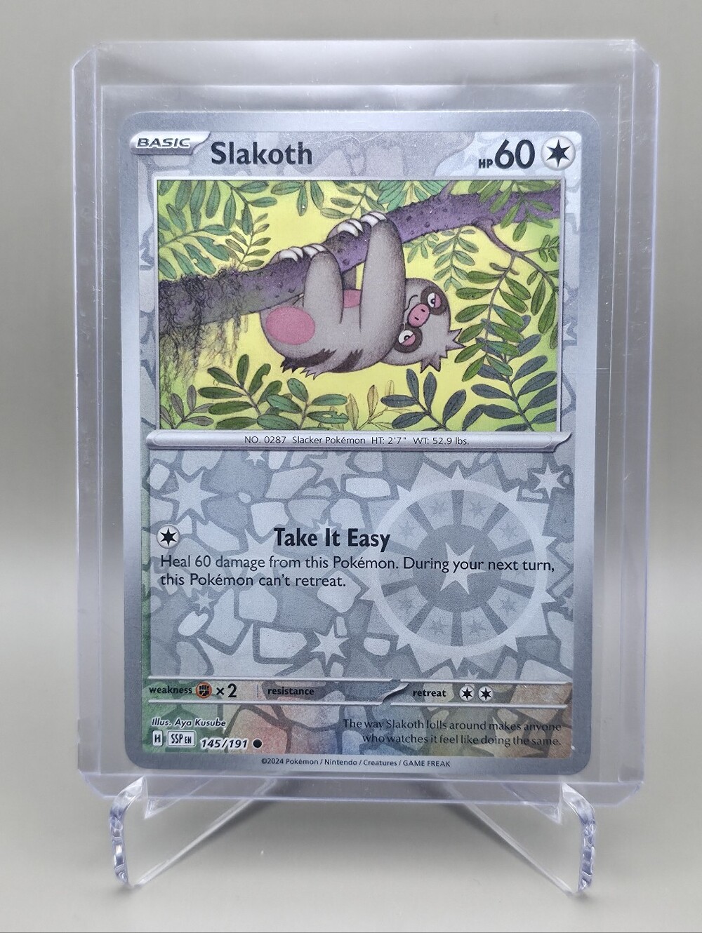 Pokémon TCG - Slakoth - Surging Sparks - Reverse Holo - 145/191
